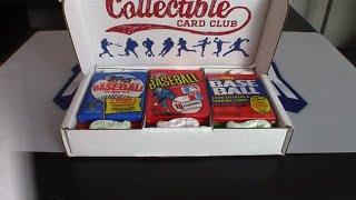 Collectible Card Club Box Review | Vintage Baseball Platinum Repack Box (November 2019 Edition)