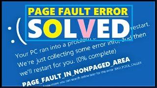 FIX Page Fault in Nonpaged Area Windows 10 | Blue Screen Error PAGE_FAULT_IN_NONPAGED_AREA