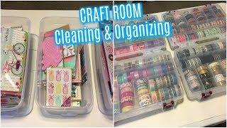 CRAFT ROOM | CLEANING & ORGANIZING | Getting ready for 2018 Planning