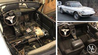 Restoring The Cheapest Alfa Spider In The Country For Only $6,000? - Part 1 Interior