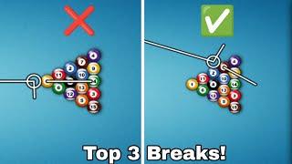 8Ball Pool top 3 breaks-Top Breaks-Taimoor XD