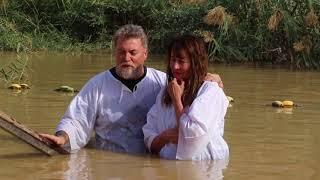 Baptism in the Jordan River, Israel, January 2018