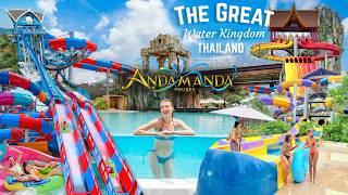 Andamanda Phuket Water Park Vlog (Thailand) All Water Slides & Details - Vlog Series! #4