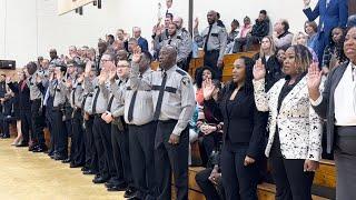 Richmond County’s new sheriff swears in scores of new deputies