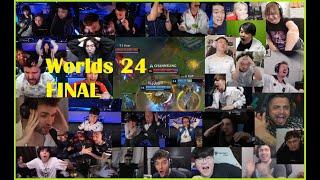 Reactions to T1 winning Worlds | Worlds 2024