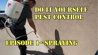 Do it yourself Pest Control. How to spray around your home.