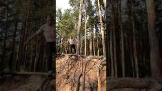 Прыгаю фриран и паркур трюки в песок - Двойное Сальто | Jump parkour tricks in sand - Double Flip