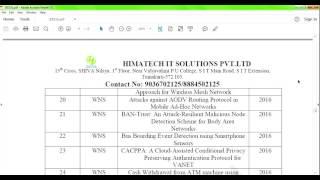 IEEE 2016-17 Projects List of all Domains