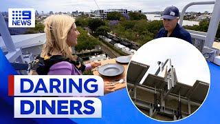 World-first vertical dining experience opens in Brisbane | 9 News Australia