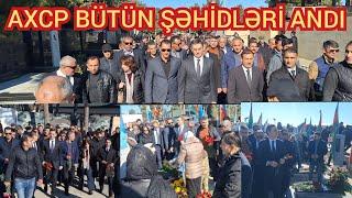 Əli Kərimli şəhidləri bir-bir yad etdi... Şəhidlər Xiyabanında ziyarət və xalqa  mesaj