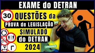 EXAME do DETRAN. SIMULADO do DETRAN. PROVA de LEGISLAÇÃO do DETRAN. TESTE do DETRAN TEÓRICO.