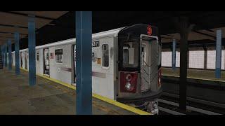 openbve: IRT R142 {3} 14 street- 7 avenue to harlem 148 street lenox terminal