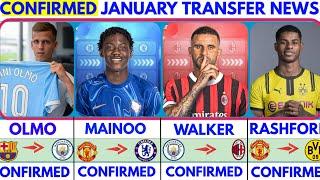 THE LATEST CONFIRMED TRANSFER NEWS AND RUMOURS WINTER TRANSFERS 2025|OLMO,MAINOO,WALKER,RASHFORD