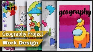 Geography Project Design | Border designs on paper |Design for School Project |Project Work Design