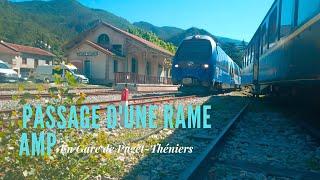 Passage d'une rame AMP en Gare de Puget-Théniers