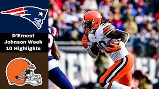 D’Ernest Johnson Highlights vs Patriots | NFL Week 10