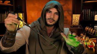 ASMR Sorcerer Role Play | Breaking the Curse (Potion Massage, Energy Healing Examination)