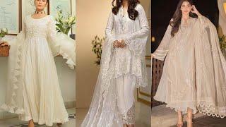 Party wear white dresses designs 2022 by fk ideas