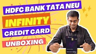 HDFC Bank TATA Neu Infinity Credit Card Unboxing & Review | 10% Value Back 