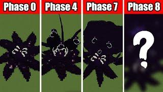 All Phases of explosions Wither Storm in minecraft!