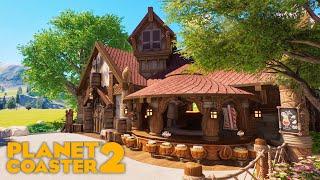 Axe & Barrel Restaurant Build! | Planet Coaster 2