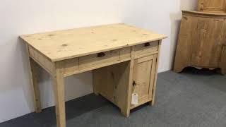 Small Antique Pine Table Desk - Pinefinders Old Pine Furniture Warehouse