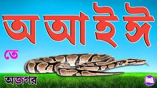 Aye ajogor asche tere | Banjonborno Sorborno | Bangla Bornomala | অ অজগর আসছে তেড়ে | বাংলা বর্ণমালা