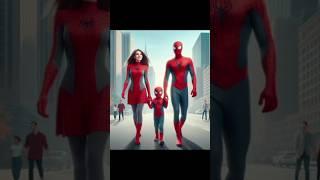 Avengers Heroes happy family #sts #cuteanimals #shortsviral  #avengers #spiderman