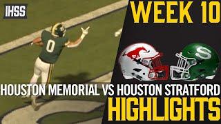 Houston Memorial vs Houston Stratford - 2023 Week 10 Football Highlights