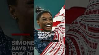 Simone Biles says ‘don’t come for’ Olympics hairstyle