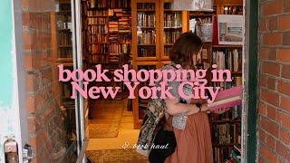 book shopping in New York City 🩷 + book haul ️