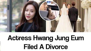 Actress Hwang Jung Eum Filed a Divorce After 4-Years of Marriage