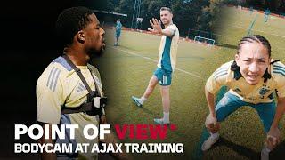 We gave Chuba Akpom a camera during the Ajax training! 