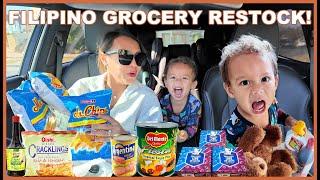 FILIPINO GROCERY SHOPPING WITH ARLO BOY! ATE ISLA IS BACK TO SCHOOL! ️ | rhazevlogs