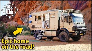 Tour this family’s 4X4 luxury RV! Their full time home!