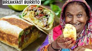 Tribal People Try Breakfast Burrito