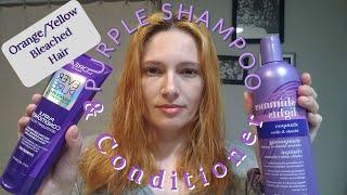 Does Drugstore Purple Shampoo & Conditioner Work on Orange/Yellow Brassy Hair?