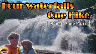 Four Amazing Waterfalls at DuPont State Forest | High Falls | Triple Falls | Hooker Falls