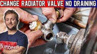 HOW TO SWAP RADIATOR VALVE | No Draining Down