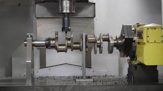 Great way to crankshaft machining with CNC machine. Excellent CNC factory machine performance