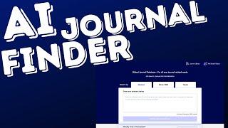 Use AI to Find The Perfect Journal For Your Research Article