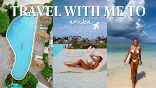 TRAVEL WITH ME TO ARUBA || mommy daughter weekend in paradise + beach side resort, restaurants