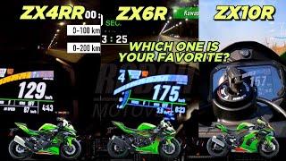 Kawasaki ZX4RR ️ ZX6R ️ ZX10R | Top Speed Attempt  #zx10r #zx6r #zx4rr