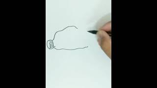 How to Draw PLASTIC BOTTLE FLOATING ON RIVER #shorts #drawinglessons #drawing