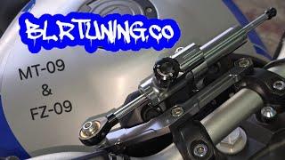 YAMAHA MT09 FZ09 STEERING STABILIZER INSTALL 2015 to 2020 by BLR TUNING