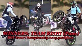 Winners: Team Rishi from Pune in the IBW Stunt Championship 2015 qualifiers