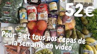 Retour de courses et nos repas de la semaine