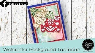 RG Studio 360 | Watercolor Background Technique | Card Making | Richard Garay