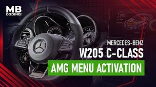 Mercedes Benz W205 AMG menu coding Vediamo! Activation of the AMG menu Remotely via OBD2 connector!