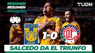 Resumen | Tigres UANL 1 - 0 Toluca | Liga MX - Apertura 2019  - Jornada 16 | TUDN